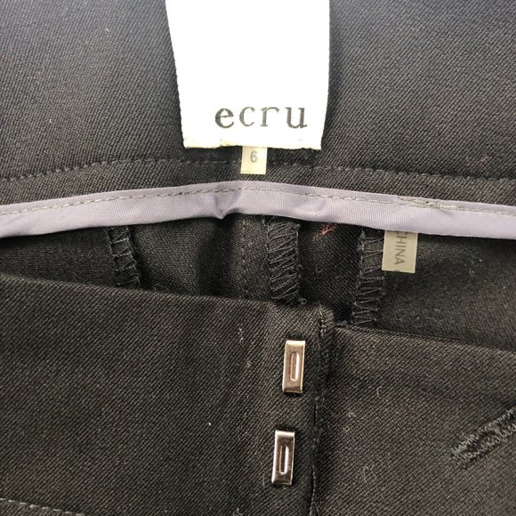 Ecru Santana Slim Leg Trouser in Black - Picture 4 of 6